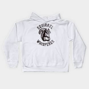 Vintage Squirrel Lover Squirrel Whisperer Kids Hoodie